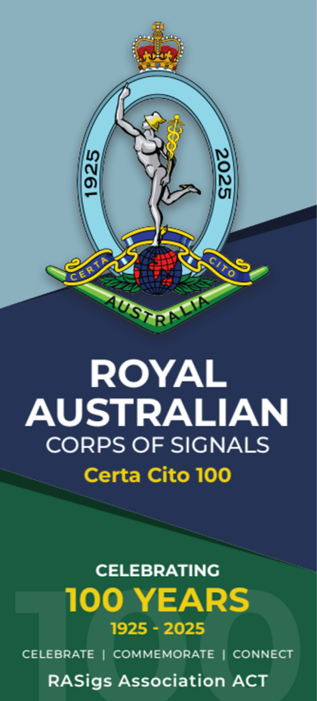 RASAACT | Royal Australian Signals Corp Centenary | Certa Cito 100