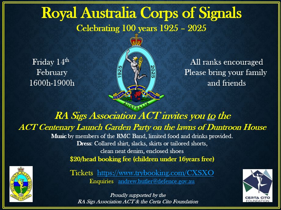 RASAACT | Centenary Launch Garden Party Invitation